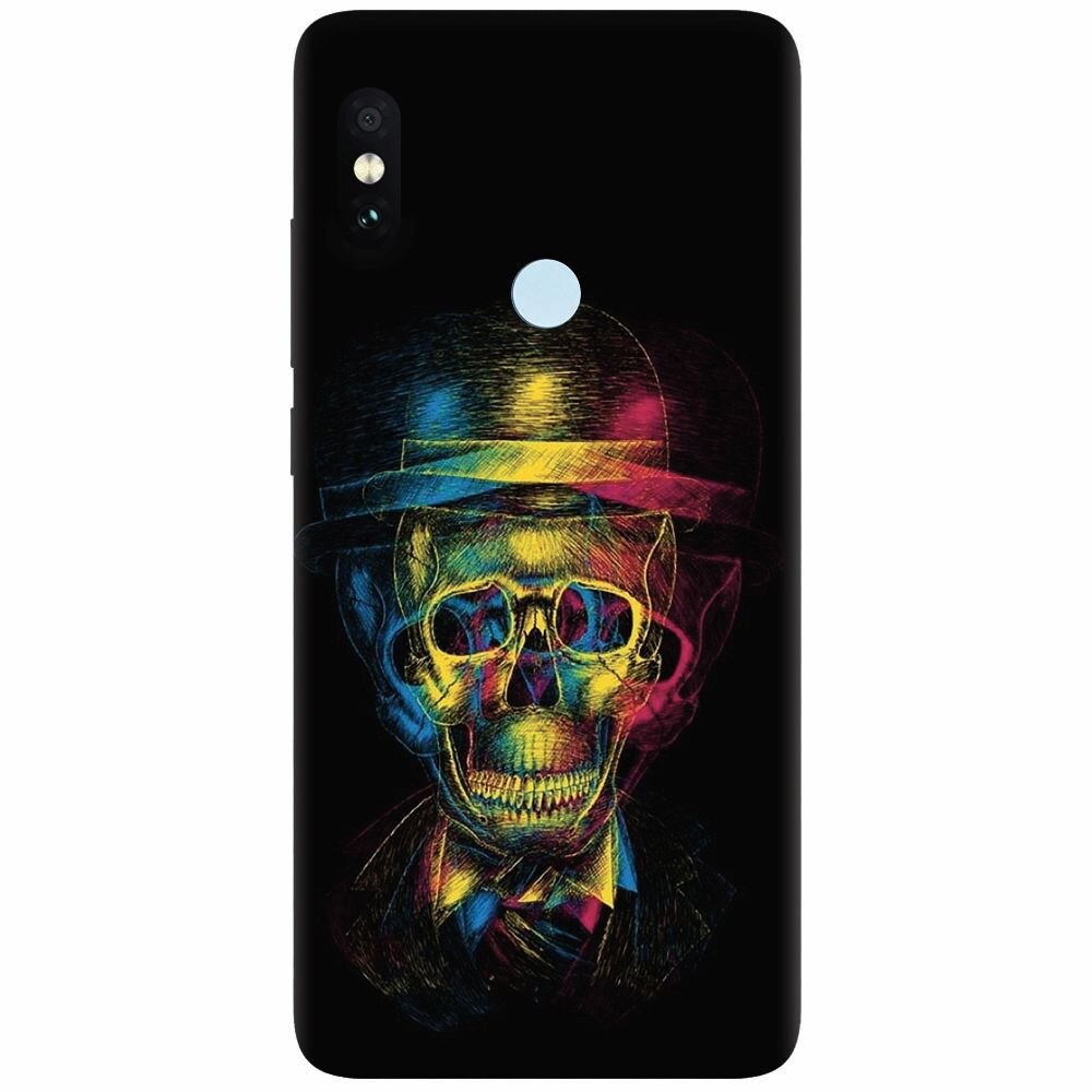 Husa silicon pentru Xiaomi Mi 8 SE, Colorfull skull 3d